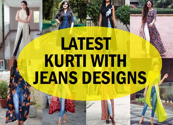 Trendy kurtis for on sale jeans