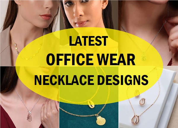 latest office wear necklace designs for women