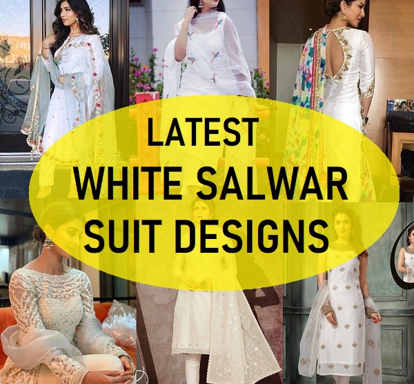 latest white salwar suit designs