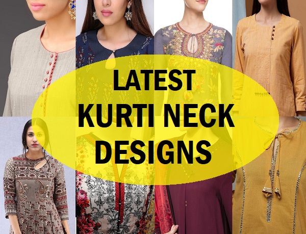 Regular shirt style collar kurti neck designs