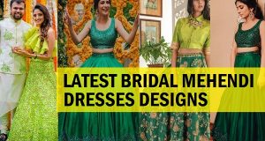 Latest Bridal Mehendi Dress Designs