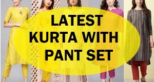 latest kurta with pant designs for women