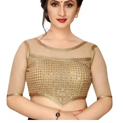Gold - Ethnic Blouses: Buy Indian Saree Blouse Designs from Largest Range  Online