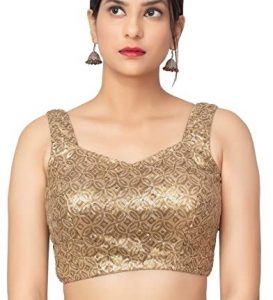 55 Latest Golden Blouse Designs with Images