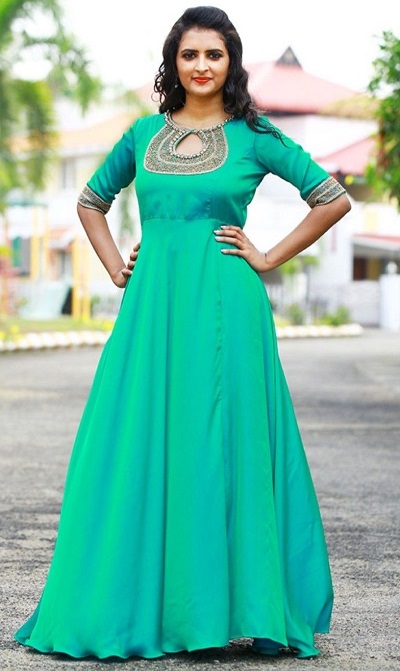 Belt model long frocks for... - Sri Dhriti Boutique for Women | Facebook