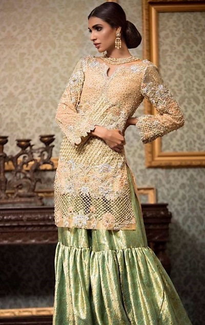 Punjabi Wedding Dress Sharara Kurti Style
