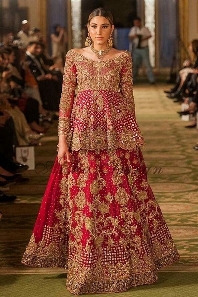 Short Kurti Lehenga Dress for Punjabi Brides