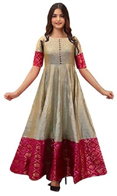 Stitched Lawn Long Frock D801  Brand seller shop