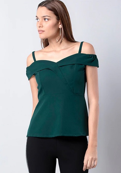 Sweetheart neckline party wear top