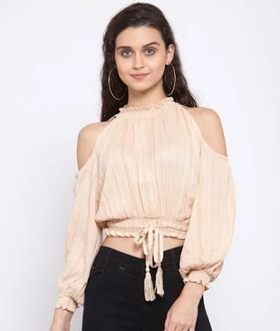 Vintage Cold Shoulder Top Style design