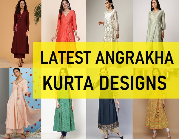 latest angrakha kurta designs for women