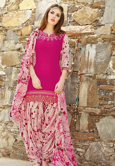 Salwar Printed Punjabi Salwar Suit Design