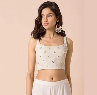 Crop top design with shoulder strap