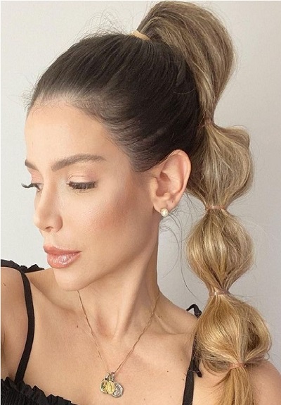 Knotted Braided Ponytail Style