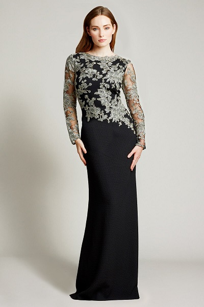 Lace Fabric And Black Mermaid Style Dress Design