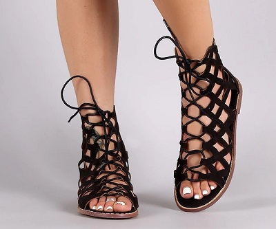 Mesh Off Strap Style Sandals