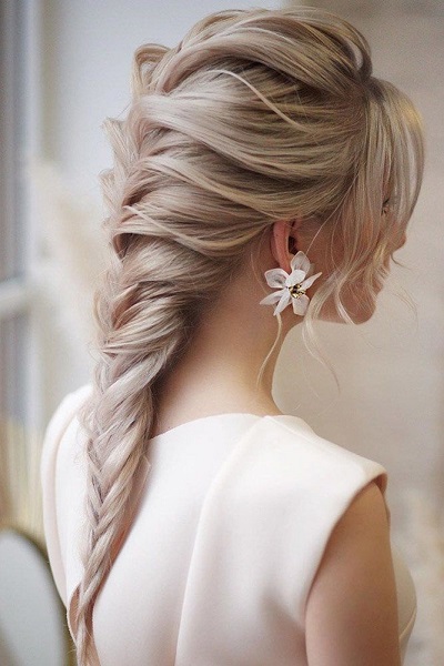 Messy Fishtail Braid Style