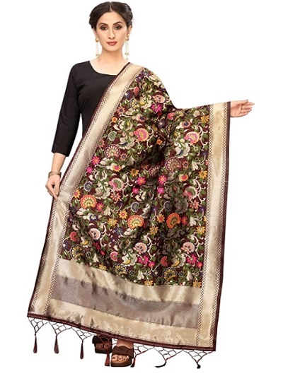 Heavily embellished gorgeous party wear Dupatta design