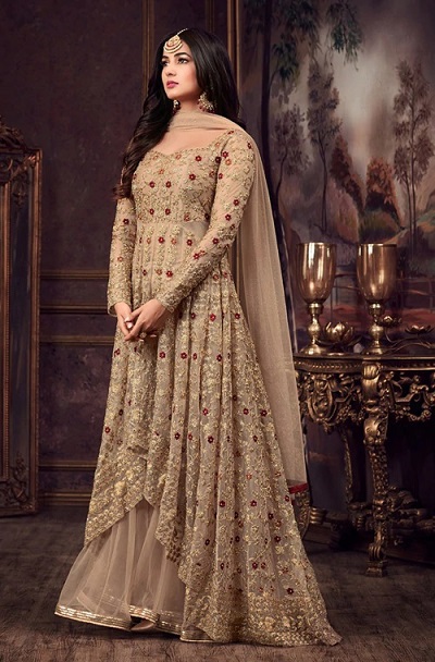 Lehenga Kurti Style Anarkali Gown Design