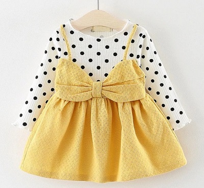 Baby Girl Frock With T Shirt And Bow