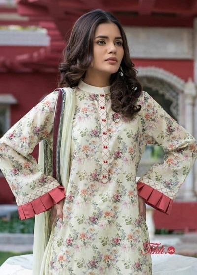 Bell Kurti sleeves with pleated work