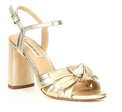 Bow Detailed Golden Sandal