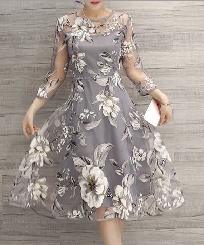 Floral printed dress for women
