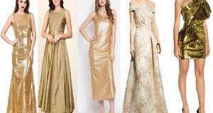Gold dresses for women