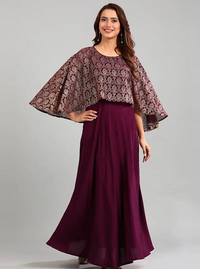 Long Cape Maxi dress for women