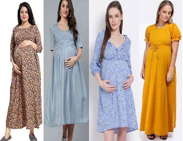 Buy online Momzjoy maternity dresses pregnancy wear nursing clothes  MOMZJOYCOM