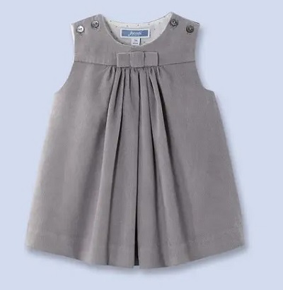 Simple Pleated Frock For Small Girls