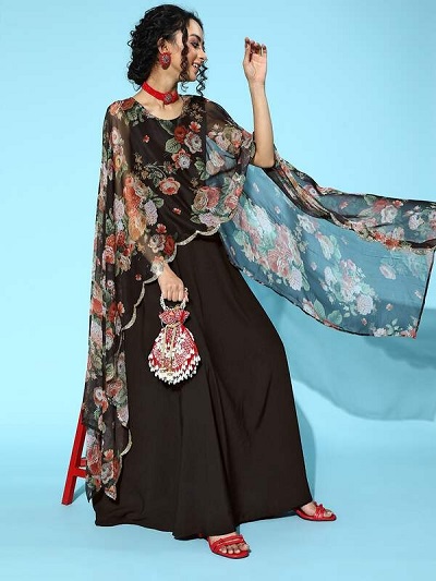 Stylish Dupatta Like Cape Kurta