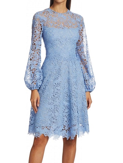 Lace fabric dress for ladies