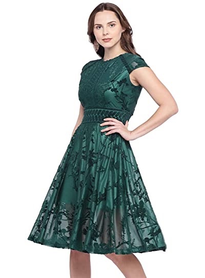 Lace fabric party wear dress