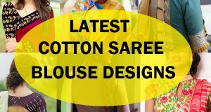 latest cotton saree blouse designs