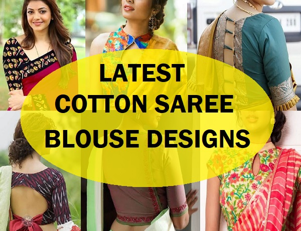 Understated Glamour: 24 Plain Cotton Saree Blouse Designs for the Modern  Woman!