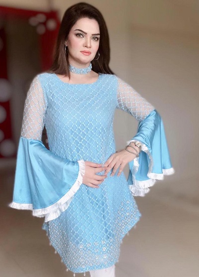 Latest 35 Net Sleeves Designs for Kurtis and Blouses (2022) - Tips and  Beauty