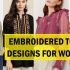 Embroidered Top Designs for women