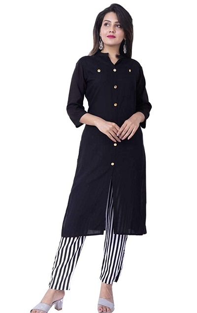 Kurti Pant With A Line Embellished Jacket