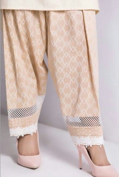Lace And Crochet Infused Salwar Design