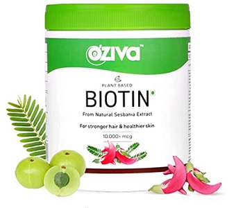 OZiva Plant Based Biotin for hair growth
