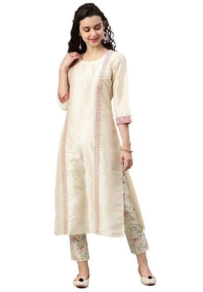 Off White Kurti For Festivals