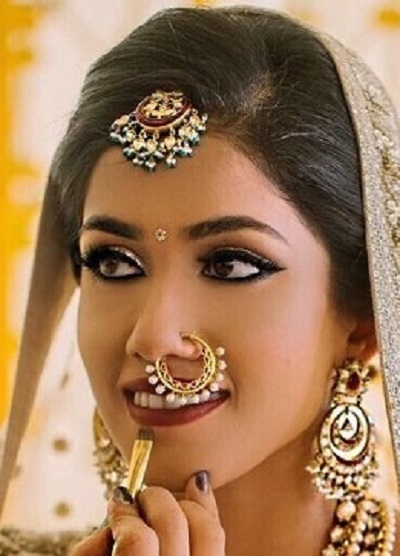 Pearl Work Small Bridal Nath