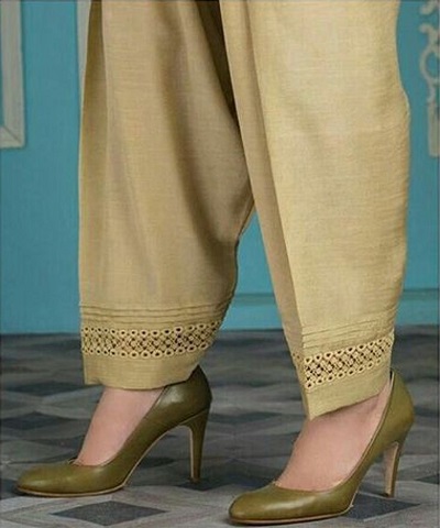 Simple Embroidery Work Narrow Fit Salwar