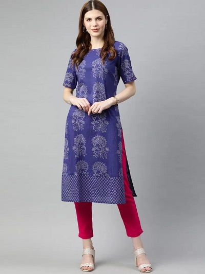 Summer Cotton Printed Kurti Pant