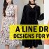 a line dress designs for women