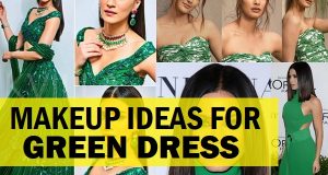 makeup ideas for green dress