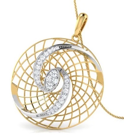 Circular Diamond Pendant Style