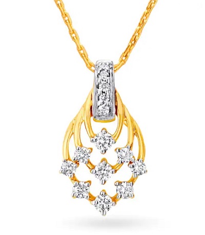 Simplistic Artistic Diamond Pendant Design