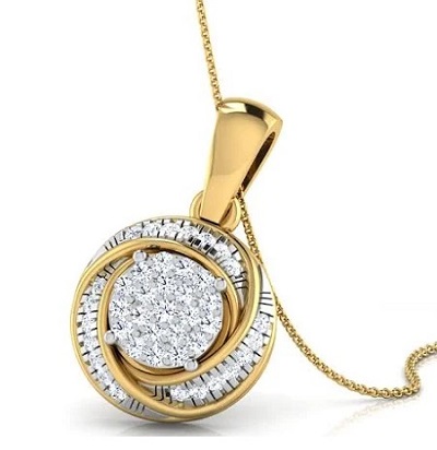 Solitaire like diamond pendant design